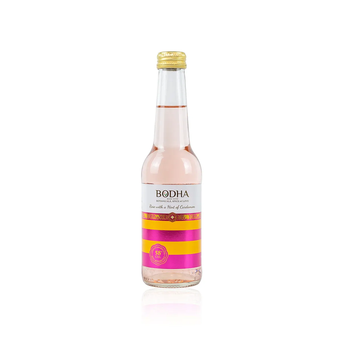 Bodha Drinks Rose & Cardamom, 275 ml bottle